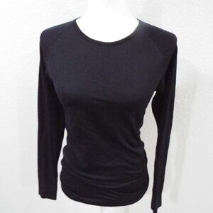 Koi Lite Women's Divine Long-Sleeve Knit Underscrub Tee Black Size Medium